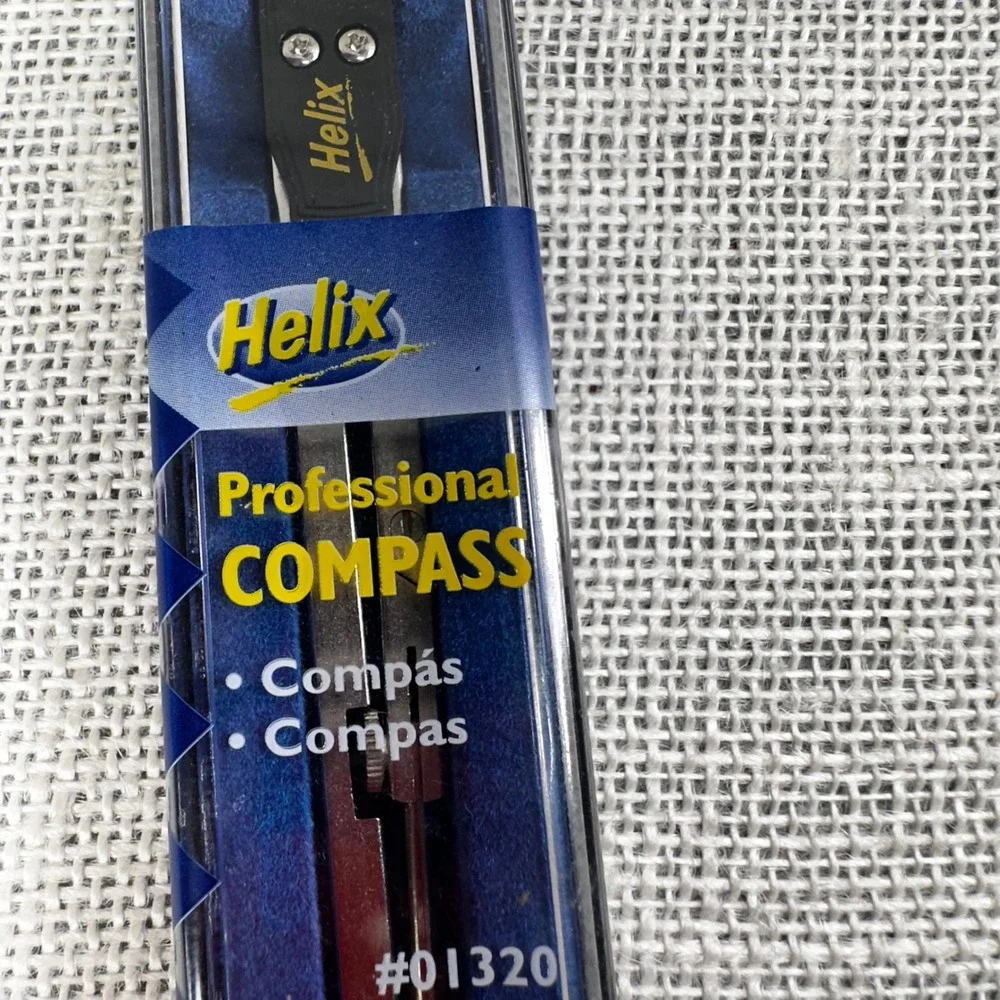 Helix Professional Compass 01320 Made in Italy Drafting Drawing Tool New NOS